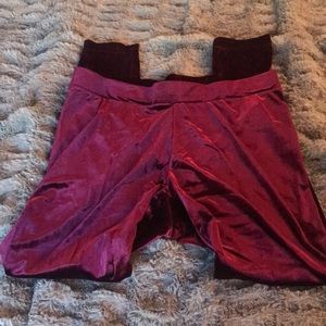 Velvet leggings XL burgundy ON super soft/stretchy